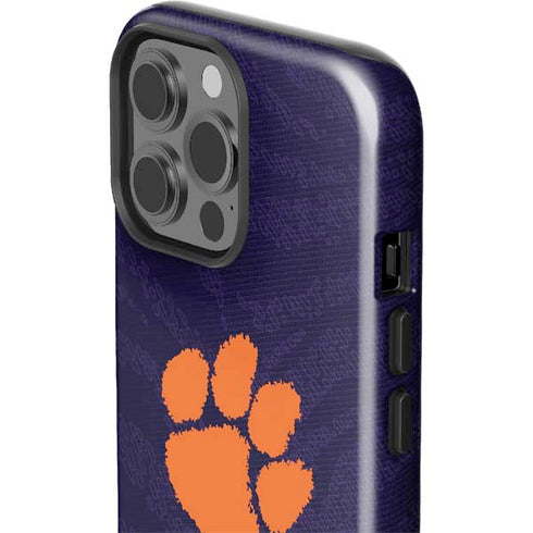 Clemson University Paw Logo iPhone 15 Pro Max Impact Case